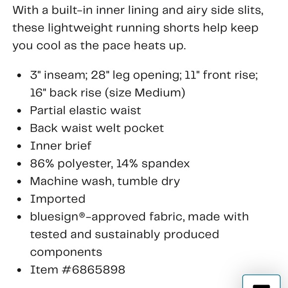 Zella Altitude Running Shorts NWT - Picture 2 of 9